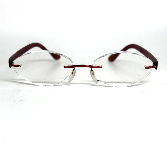 Silhouette Eyeglasses 6701 45 6054 7608 Red/Burgundy Rimless 48[]17‎ 135 H15534